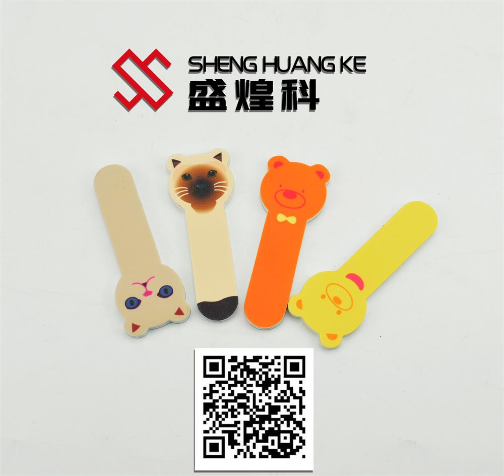 美妆用品指甲锉个性图案uv打印效果