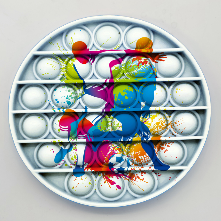 硅胶爆款灭鼠先锋图案印刷新工艺--uv硅胶打印机